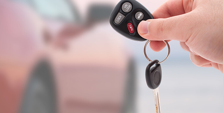 Rent a Car Handing Keys